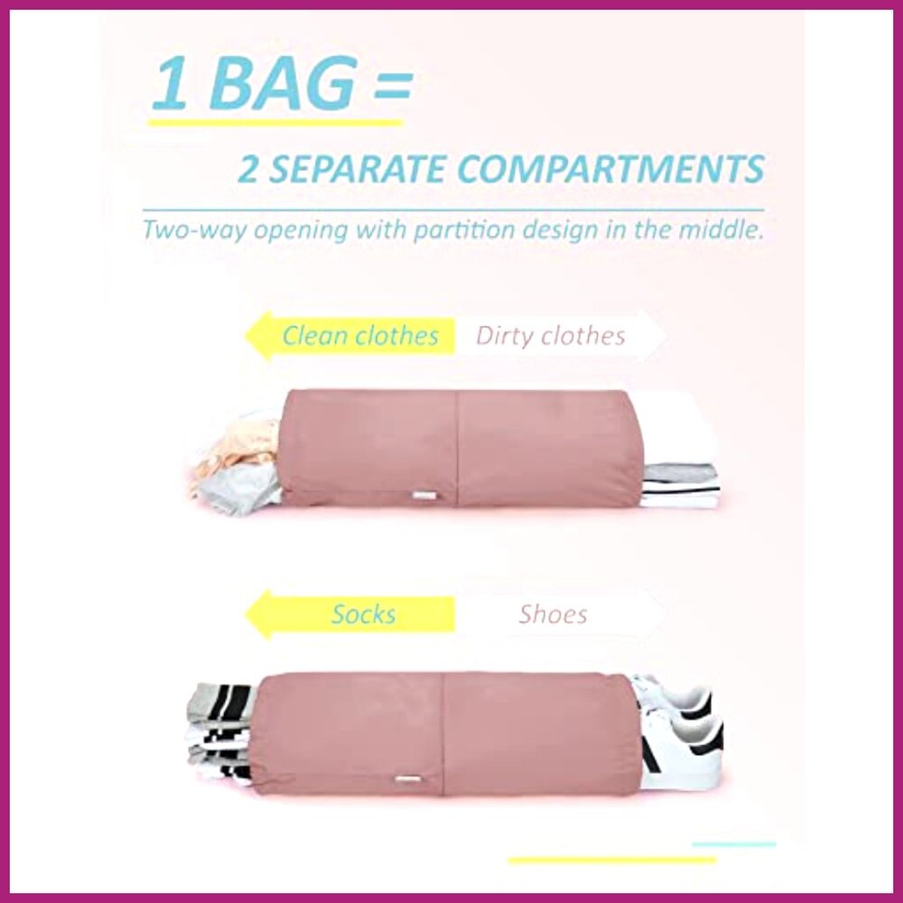 Polyester Compression Packing Cubes Set Of 6, Tra… - image 4